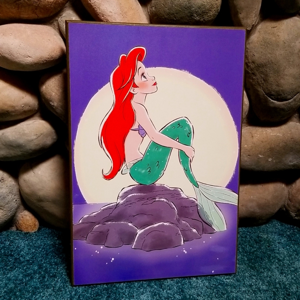 Disney The Little Mermaid NEW Wood Art Piece Girls Kids Room Decor